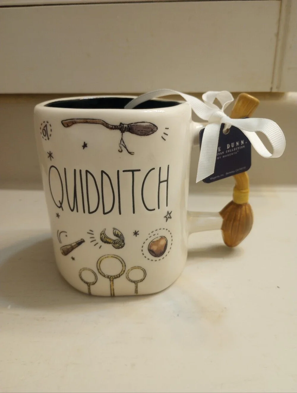 Rae Dunn x Harry Potter Quidditch Mug With Broomstick Handle NWT
